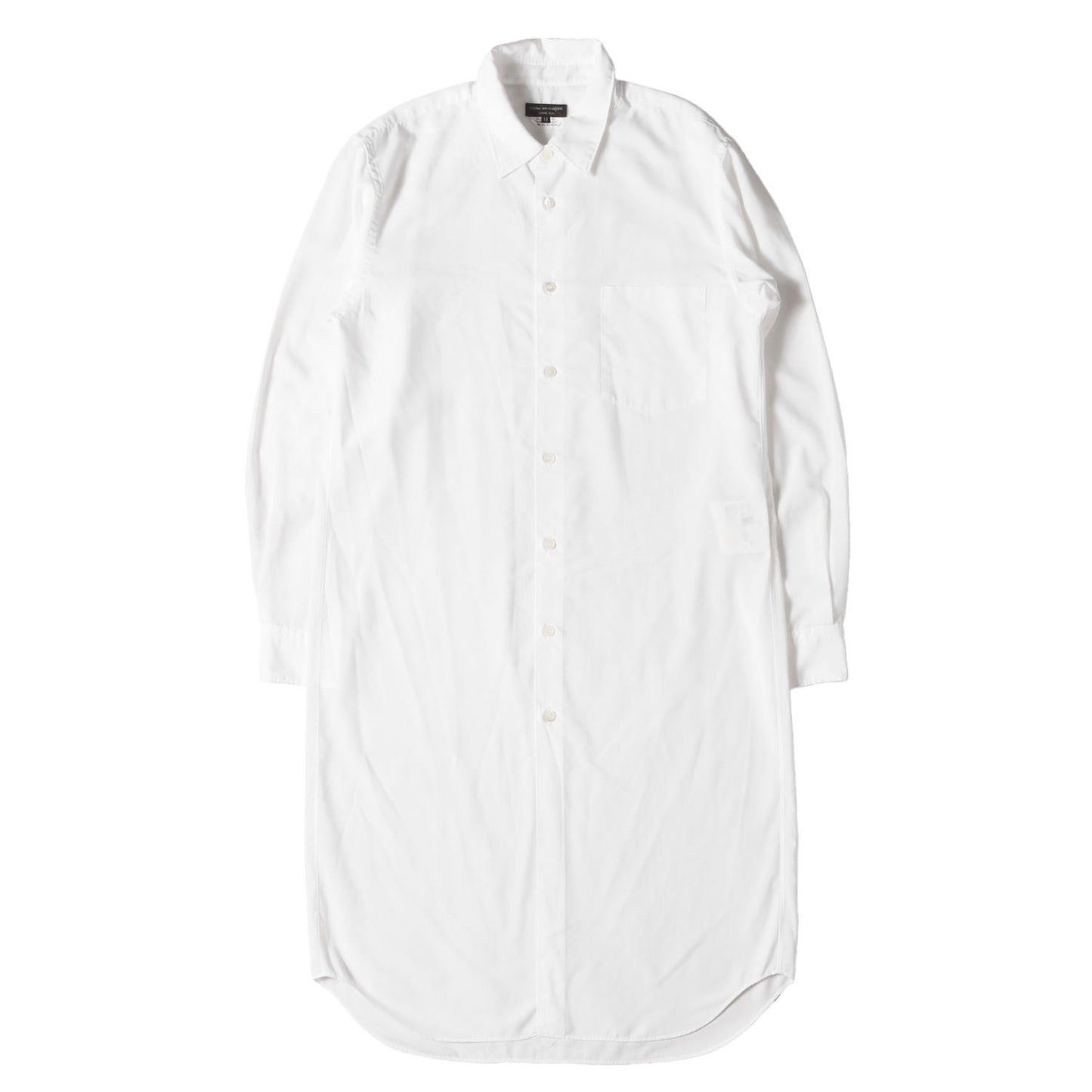 24SS レギュラーカラー ポリ ロング シャツ (PM-B026)