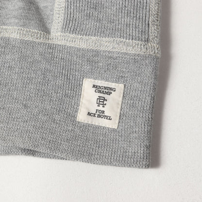 × ACE HOTEL ワンポイント パッチ 刺繍 スウェット ジップ パーカー (RC-3205-16) / ミニ裏毛