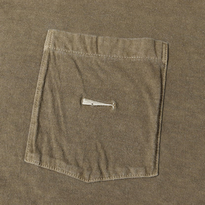 × Ron Herman ピグメント加工 ポケット ロングスリーブ Tシャツ (CACHALOT PIGMENT DYE LS)