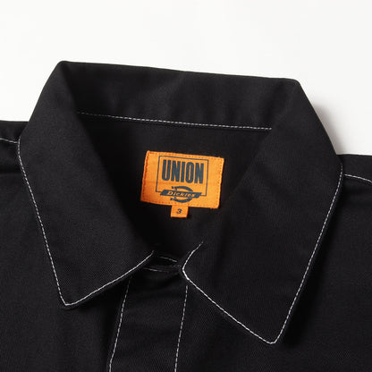 21AW × Dickies ロゴ 刺繍 ツイル ワーク シャツ (OVERSIZED WORK SHIRT)
