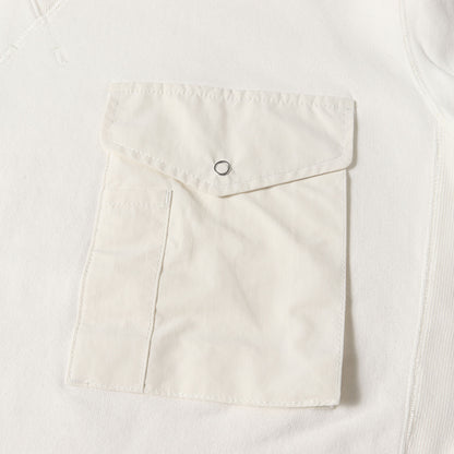 23AW 異素材 フラップ ポケット スウェット (HL-T018) / 裏起毛