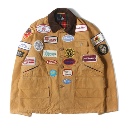 マルチワッペン 刺繍 ダック ワーク カバーオール / MADE IN USA