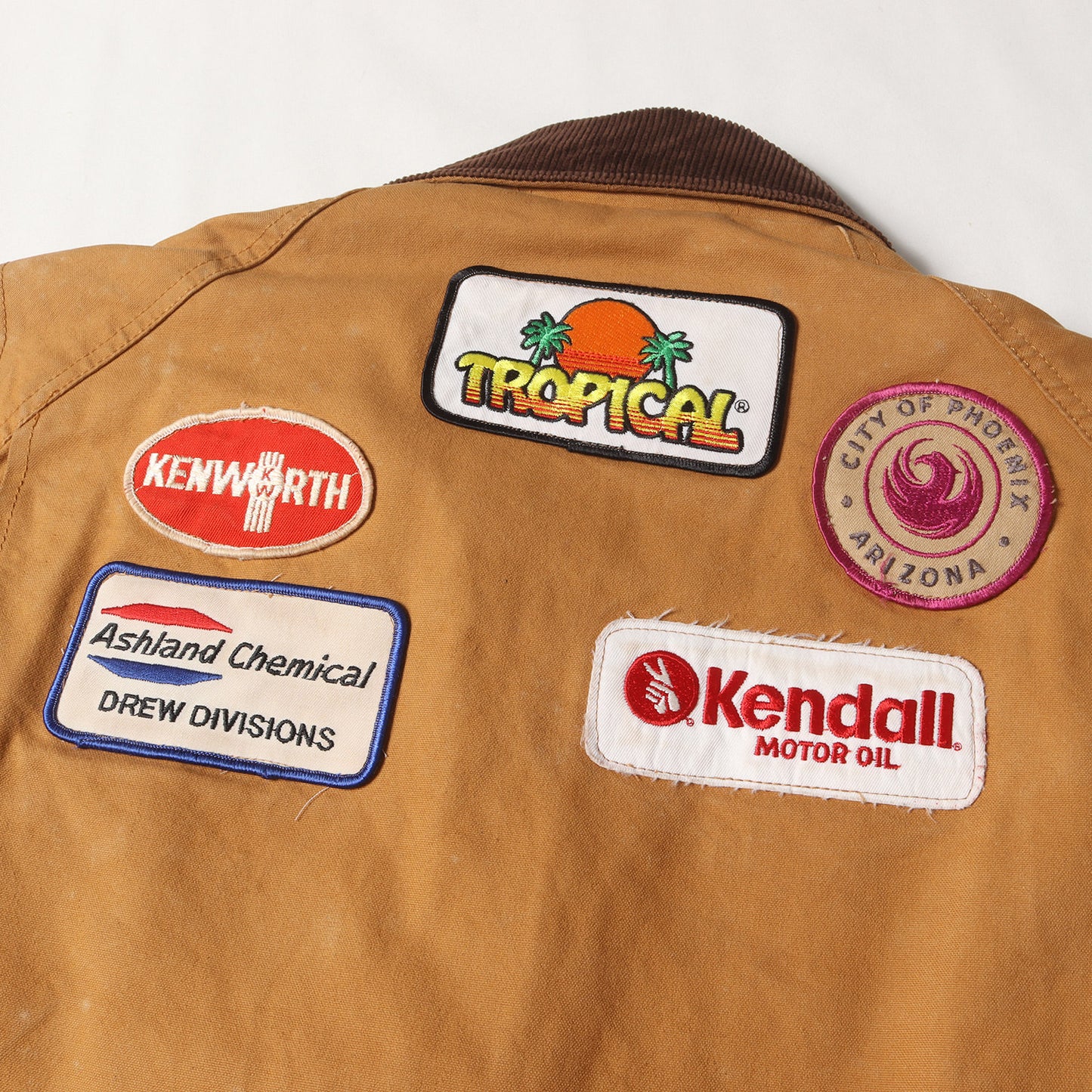 マルチワッペン 刺繍 ダック ワーク カバーオール / MADE IN USA