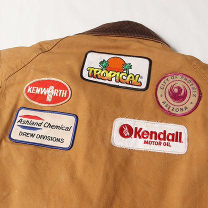 マルチワッペン 刺繍 ダック ワーク カバーオール / MADE IN USA