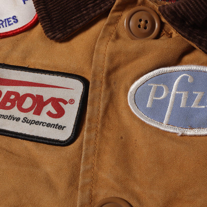 マルチワッペン 刺繍 ダック ワーク カバーオール / MADE IN USA