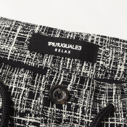 ジオメトリック ジャガード ストレッチ ナイロン トラウザー パンツ / RELAX