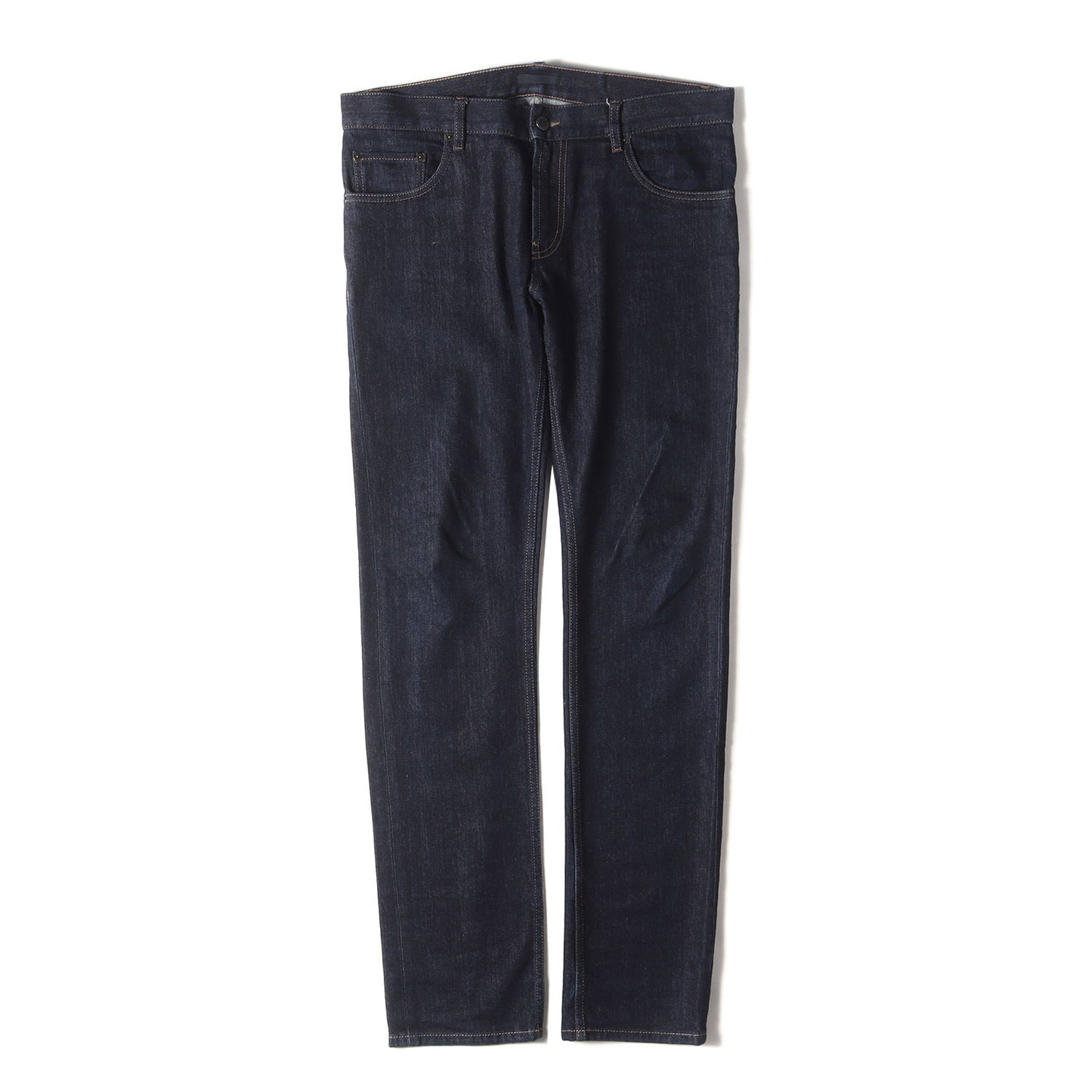 ストレッチ リジット デニム ストレート パンツ (GEP010) / ジッパーフライ