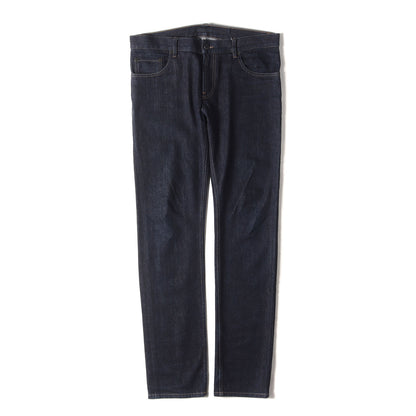 ストレッチ リジット デニム ストレート パンツ (GEP010) / ジッパーフライ