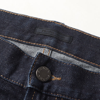 ストレッチ リジット デニム ストレート パンツ (GEP010) / ジッパーフライ