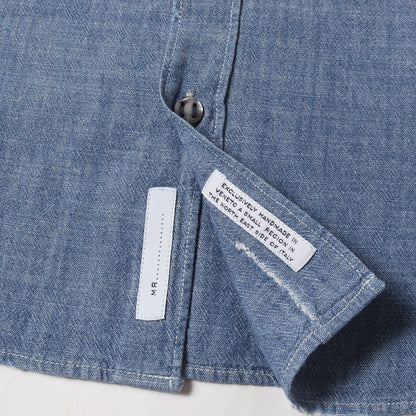 ヴィンテージ加工 シャンブレー ボタンダウン ドレスシャツ