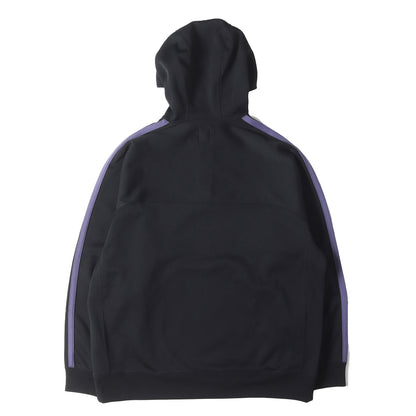 ワンポイント アイコン 刺繍 ジャージー ハーフジップ パーカー (NS813)