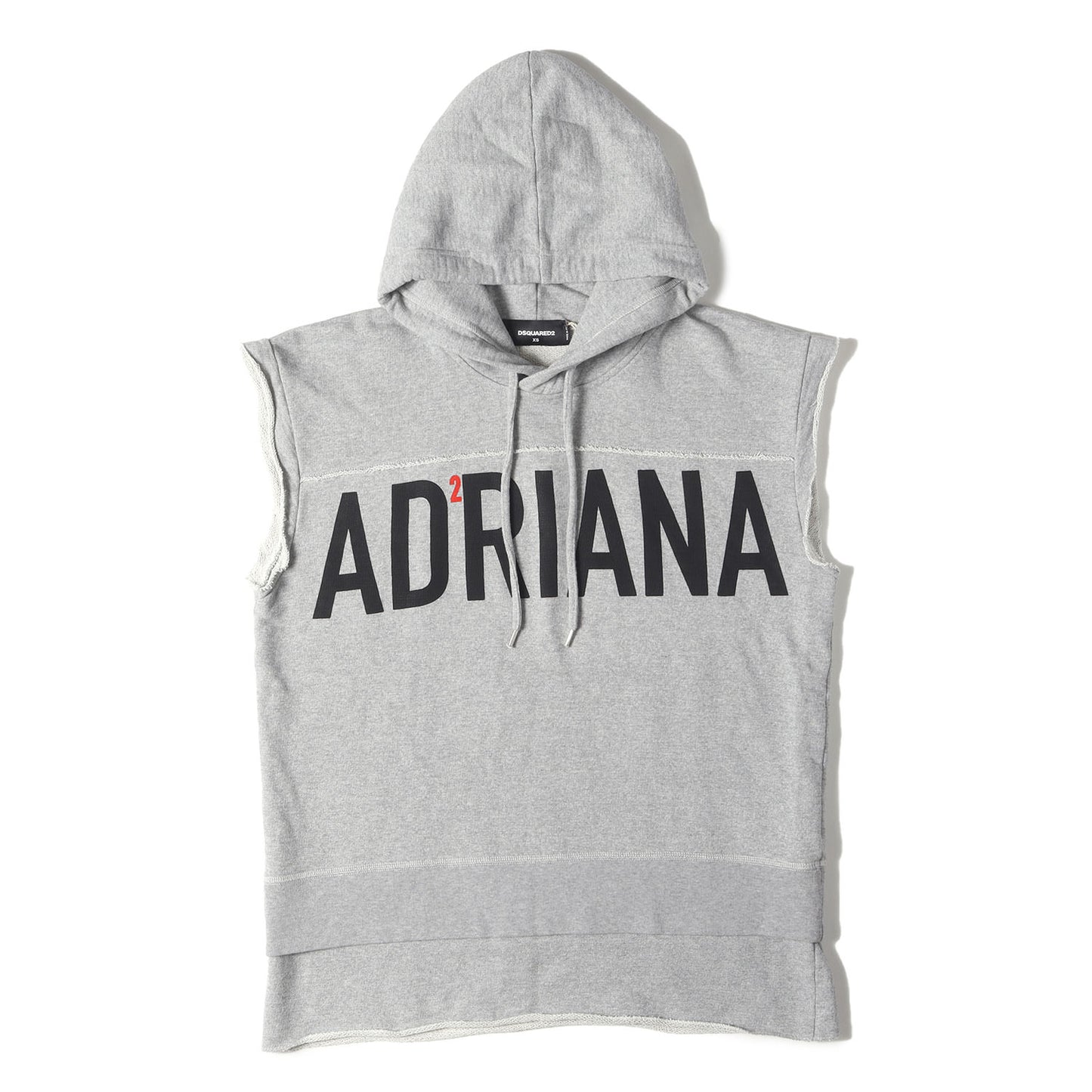 ロゴ ノースリーブ スウェット パーカー (ADRIANA FIT S74GU0295 S25401) / 裏毛 MADE IN ITALY