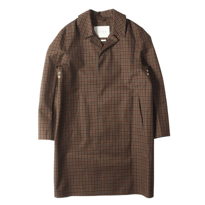 ガンクラブチェック ステンカラー ゴム引き コート (BLACKRIDGE GTS DUNKELD G3A12-201-52)