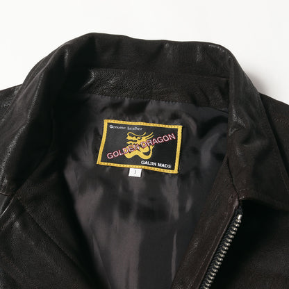 ジップアップ ゴートレザー ジャケット / GOLDEN DRAGON