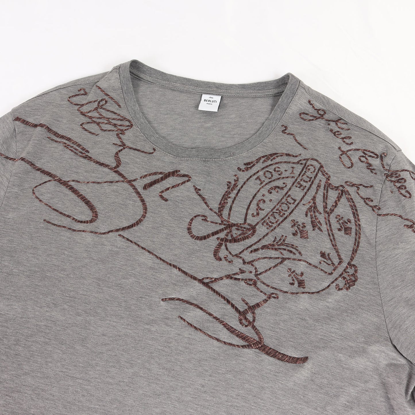 23SS カリグラフィ 刺繍 クルーネック Tシャツ (R23JRS88JAFF)