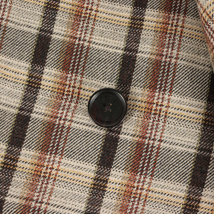 チェック ウール ステンカラーコート (DOUBLE FACE CHECK SOUTIEN COLLAR COAT A9AC01BN)