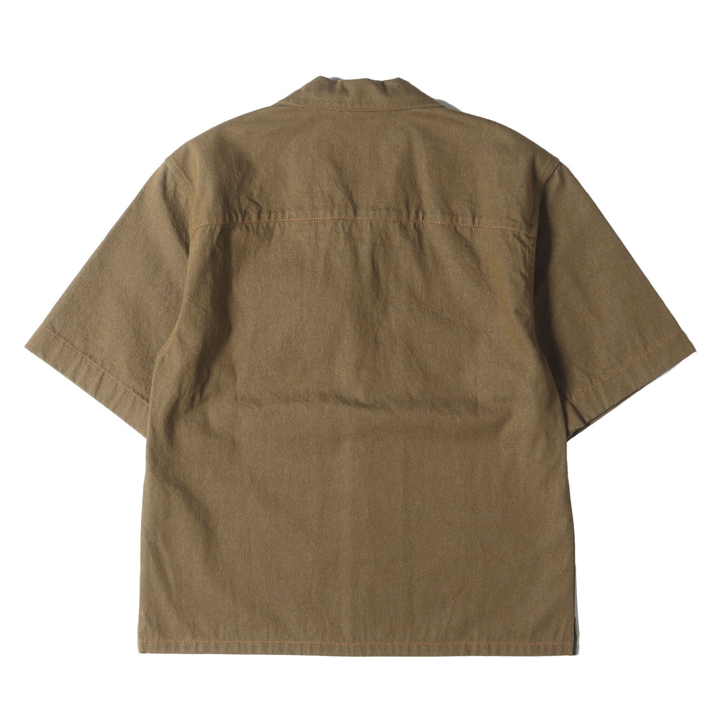 24SS ワンポイント 刺繍 オープンカラー 半袖 デニム シャツ (CUJU0017S0 UTC342)