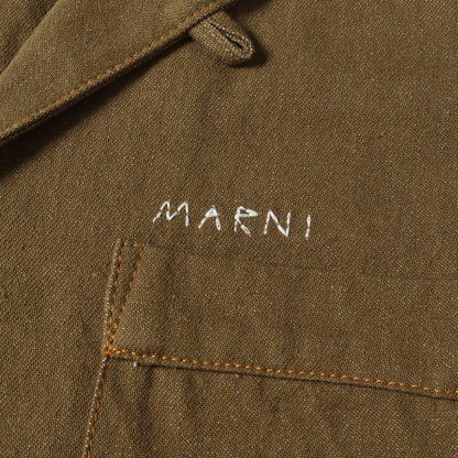 24SS ワンポイント 刺繍 オープンカラー 半袖 デニム シャツ (CUJU0017S0 UTC342)