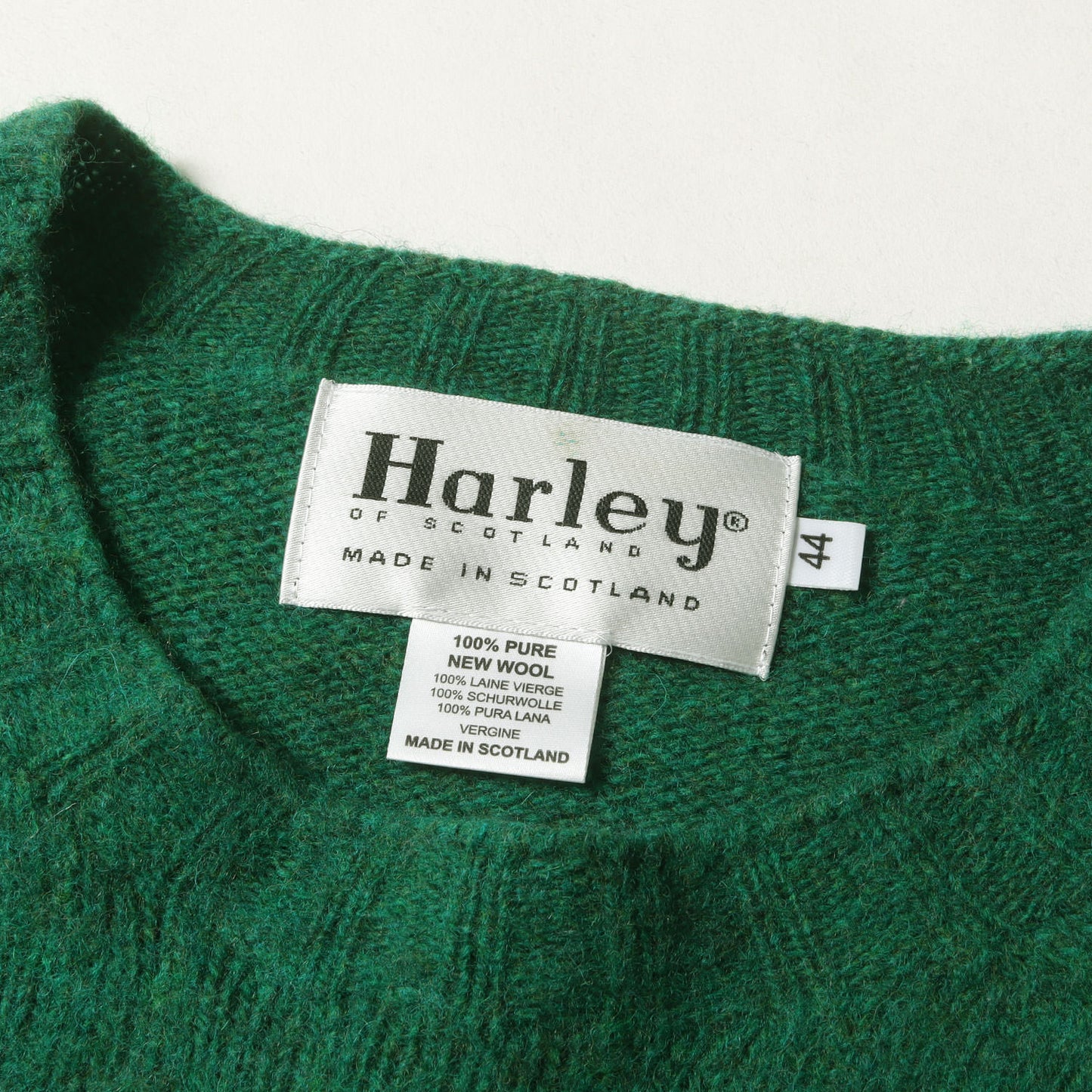 クルーネック ウール ニット セーター / MADE IN SCOTLAND