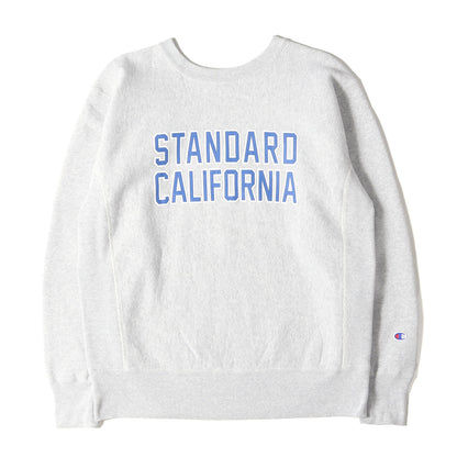 22AW × Champion カレッジロゴ プリント スウェット (SD REVERSE WEAVE CREW SWEAT)