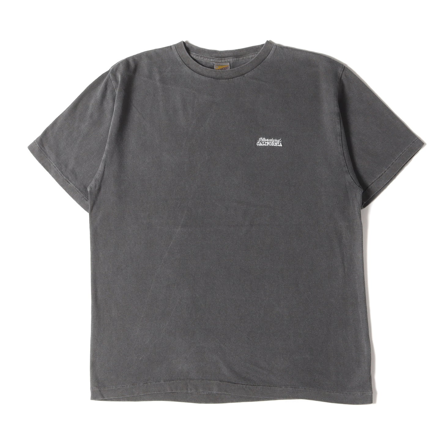 ピグメント ウォッシュ加工 ワンポイント ロゴ 刺繍 Tシャツ (SD NEW BOHEMIA SIGN LOGO T)