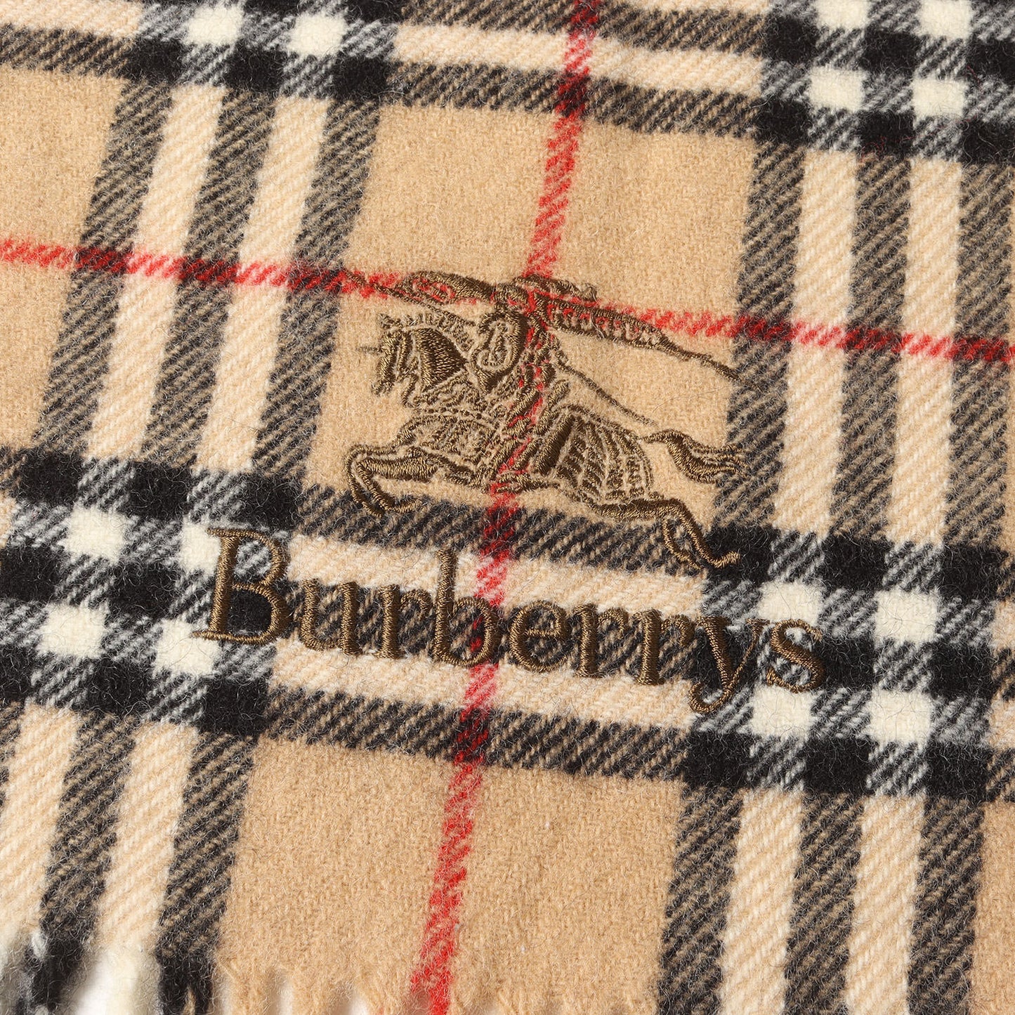 フリンジ ノバチェック ニット ブランケット / Burberrys
