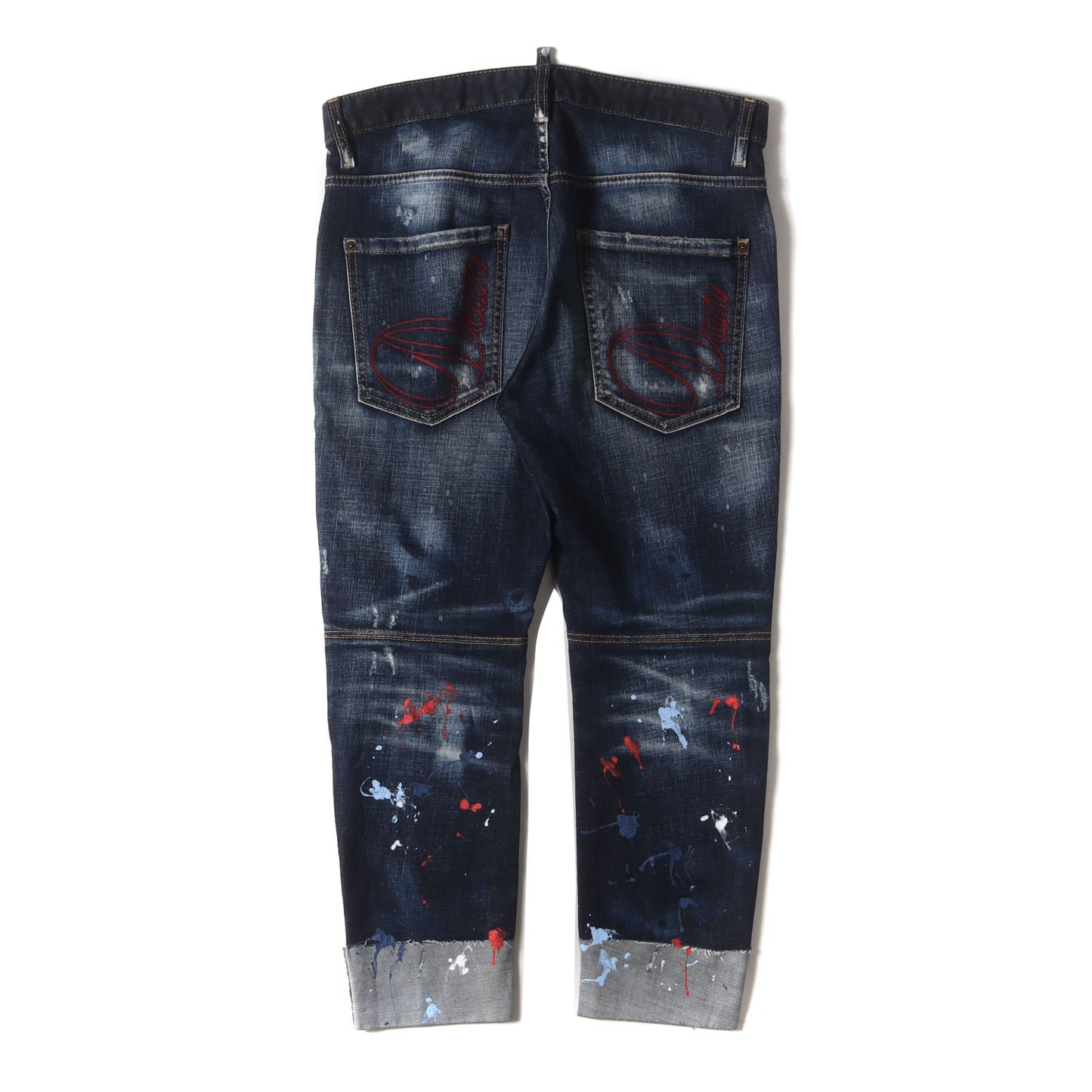 22SS ヴィンテージ ペイント加工 ストレッチ デニム スキニー パンツ (Sailor Jean S71LB1012 S30664)