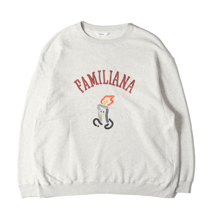 23SS × kurry グラフィック スウェット (FAMILIANA UNIVERSITY SWEATSHIRT with kurry NMCU-23SS-001) / 裏毛
