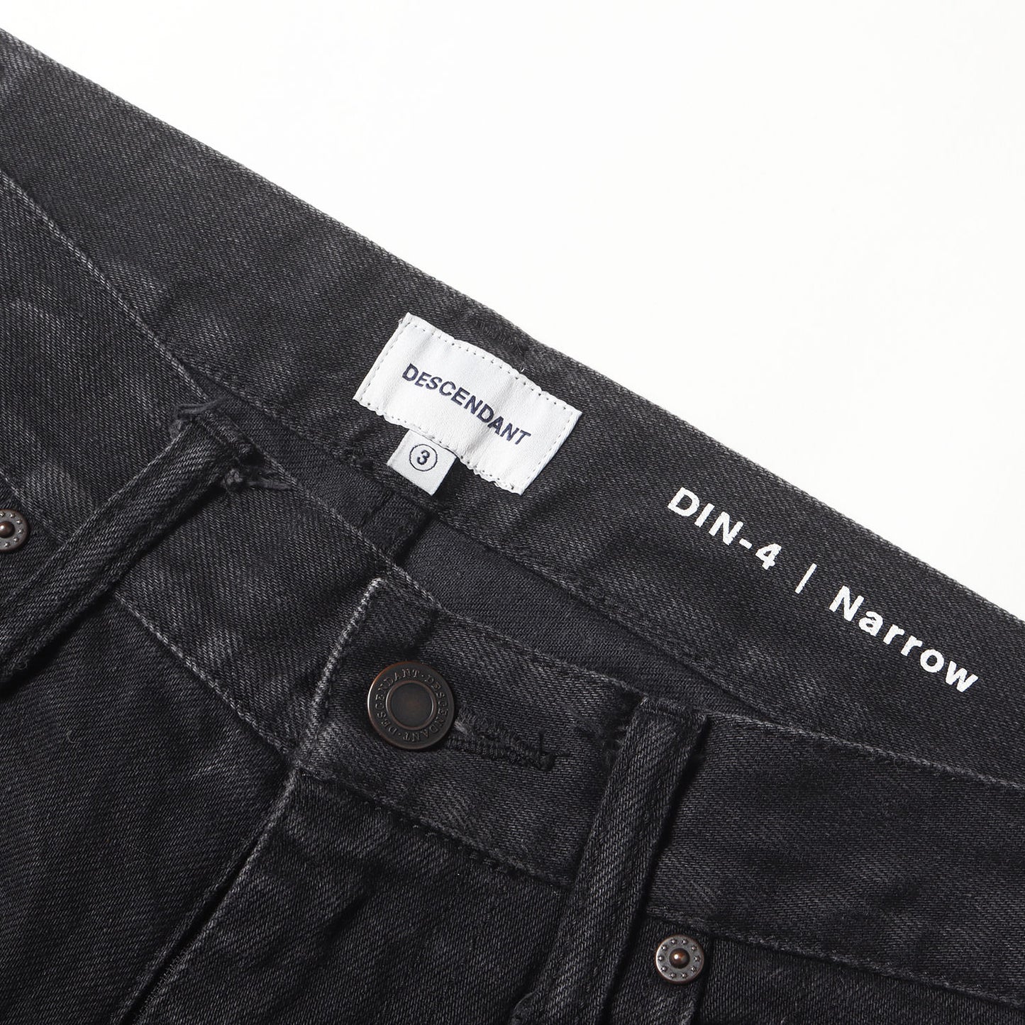 ストレッチ ブラックデニム ナロー スキニー パンツ (DIN-4 Narrow TROUSERS SKINNY)