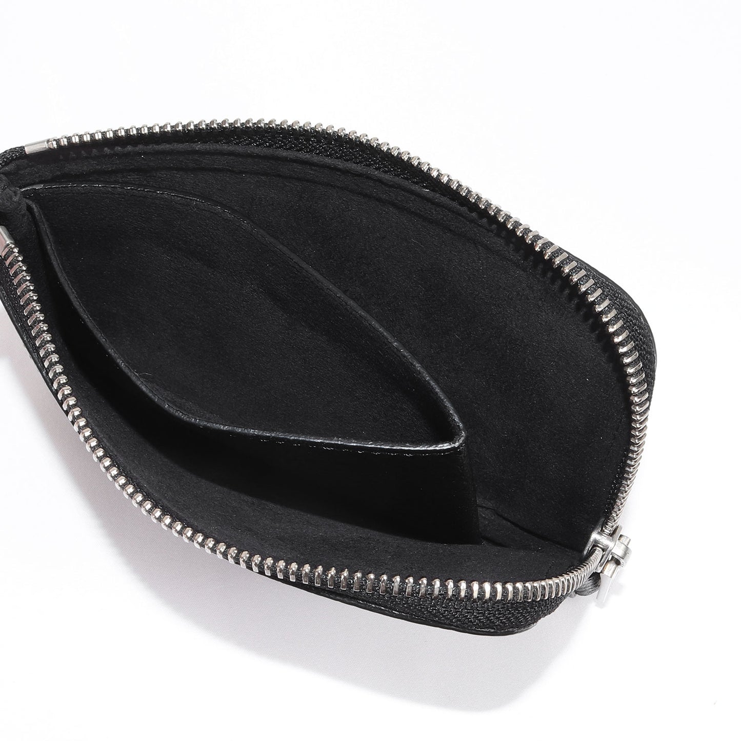 L字ジップ グレインレザー コンパクト ウォレット