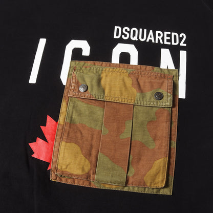 21AW ミリタリーフラップポケット ロゴ スウェット (College Fit S79GU0044 S25042) / 裏起毛