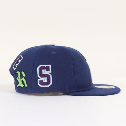 25SS × NEW ERA 9FIFTY ロゴ 刺繍 ベースボール キャップ (NE CAP DODGERS BLUE SM-HR8-0000-C46)