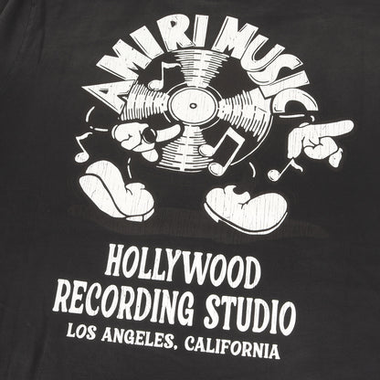 25SS フェード加工 グラフィック ロゴ Tシャツ (MUSIC RECORD TEE AMJYTE1168)
