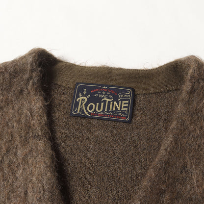 シャギー モヘア Vネック カーディガン (CD-32)