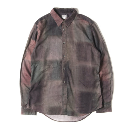 バウハウス チェック レクセルコットン ドレス シャツ (BAUHAUS CHECK PRINT SHIRT 253267 006L) / MADE IN JAPAN