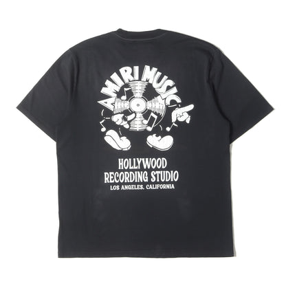 25SS フェード加工 グラフィック ロゴ Tシャツ (MUSIC RECORD TEE AMJYTE1168)