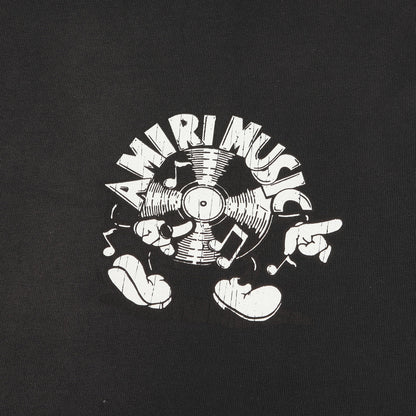 25SS フェード加工 グラフィック ロゴ Tシャツ (MUSIC RECORD TEE AMJYTE1168)