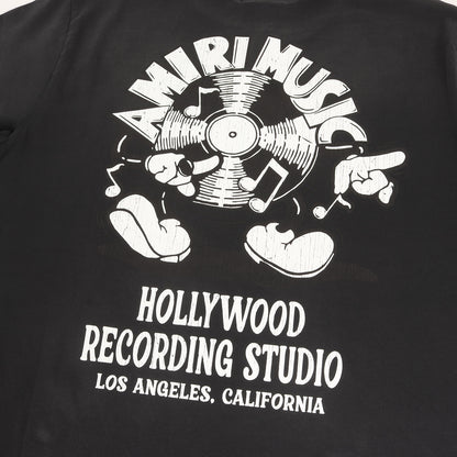 25SS フェード加工 グラフィック ロゴ Tシャツ (MUSIC RECORD TEE AMJYTE1168)