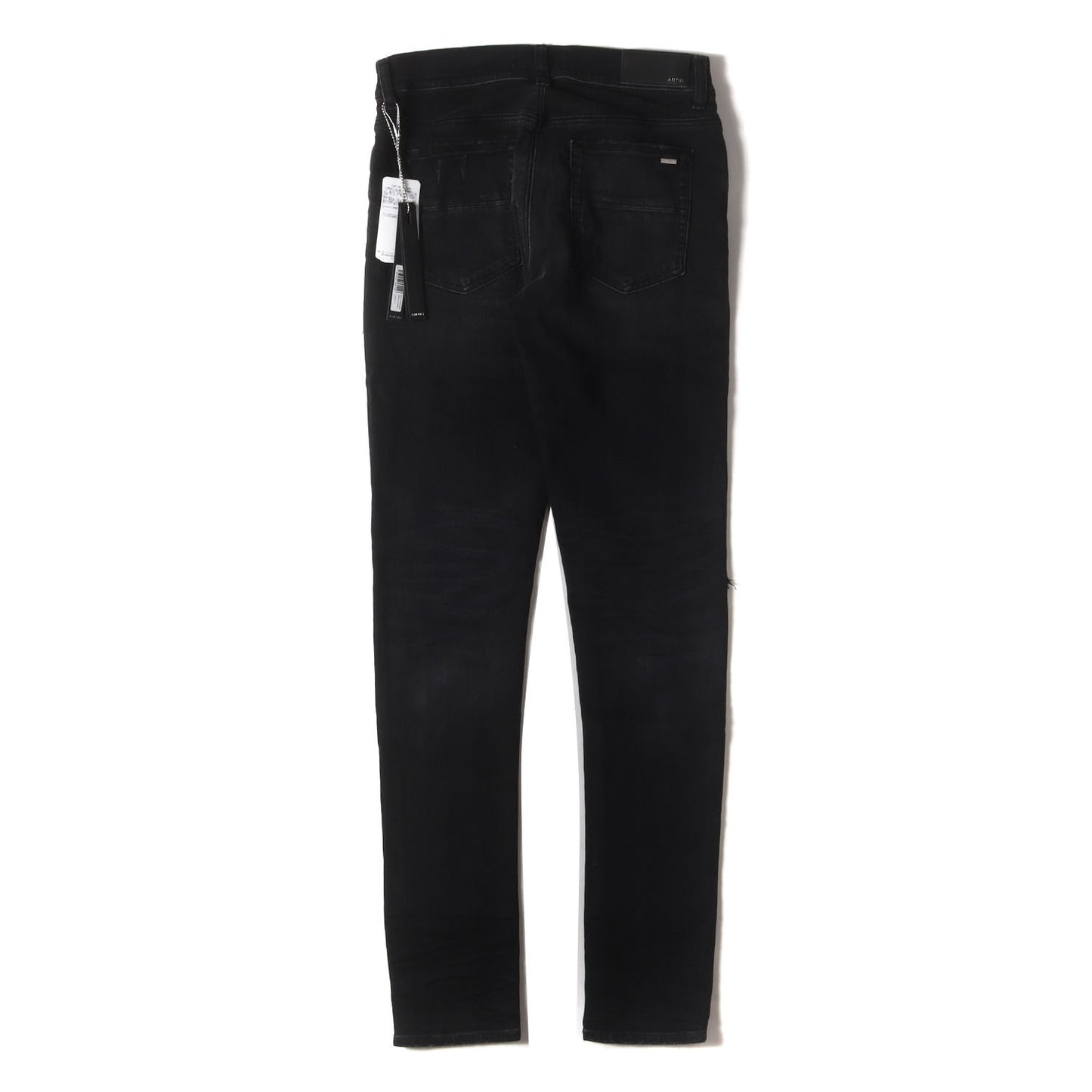 24AW クラッシュ ウルトラスウェード リペア加工 ストレッチ デニム スキニー パンツ (MX1 ULTRASUEDE AMDNSY1055)