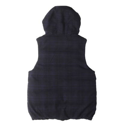 23AW チェック フーデッド ダウンベスト (Layer boucle Ballon down vest 10S23FW194V)