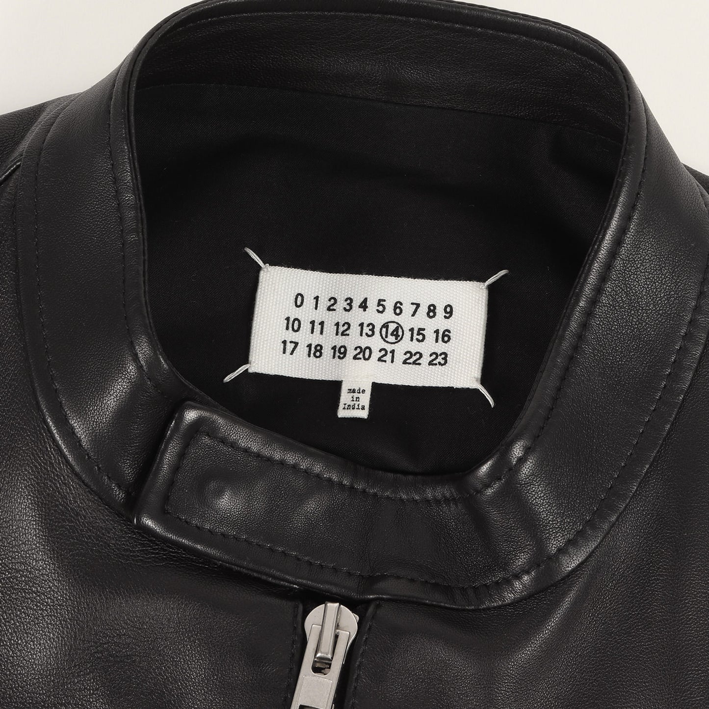 22SS 八の字 ラムレザー シングル ライダース ジャケット (5zip Leather Jacket S50AM0489 SY1460)