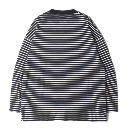 23AW ボーダー カットソー (BOX Tee L/S ORGANIC COTTON 20/1 BORDER A23B-03CS01C)