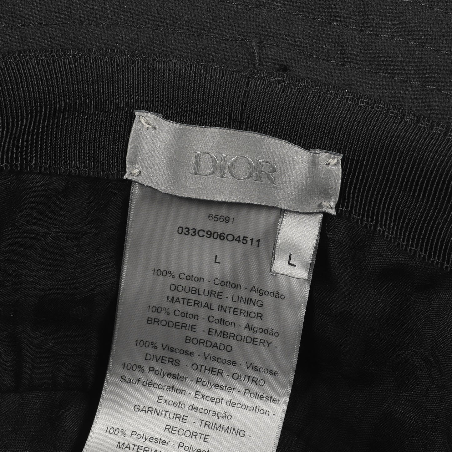 22SS × KENNY SCHARF CDロゴ キャンバス バケットハット (033C906O4511)