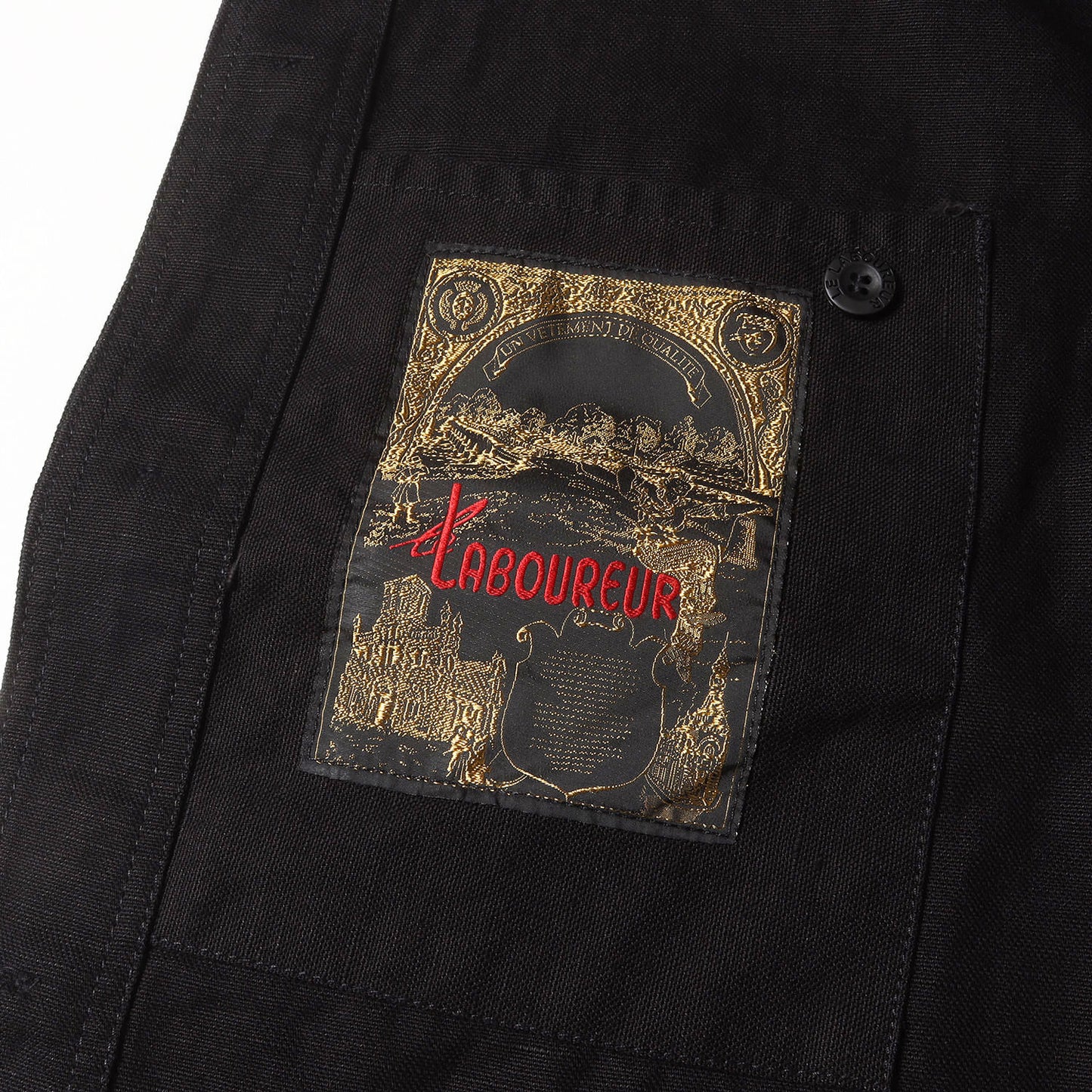 コットンリネン フレンチ ワーク カバーオール (F023124) / MADE IN FRANCE