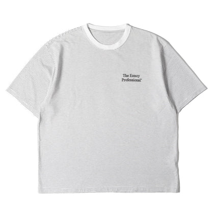 ワンポイント ロゴ 刺繍 ペンシル ボーダー Tシャツ (S/S Border Tee SS22BRENCT05AM)