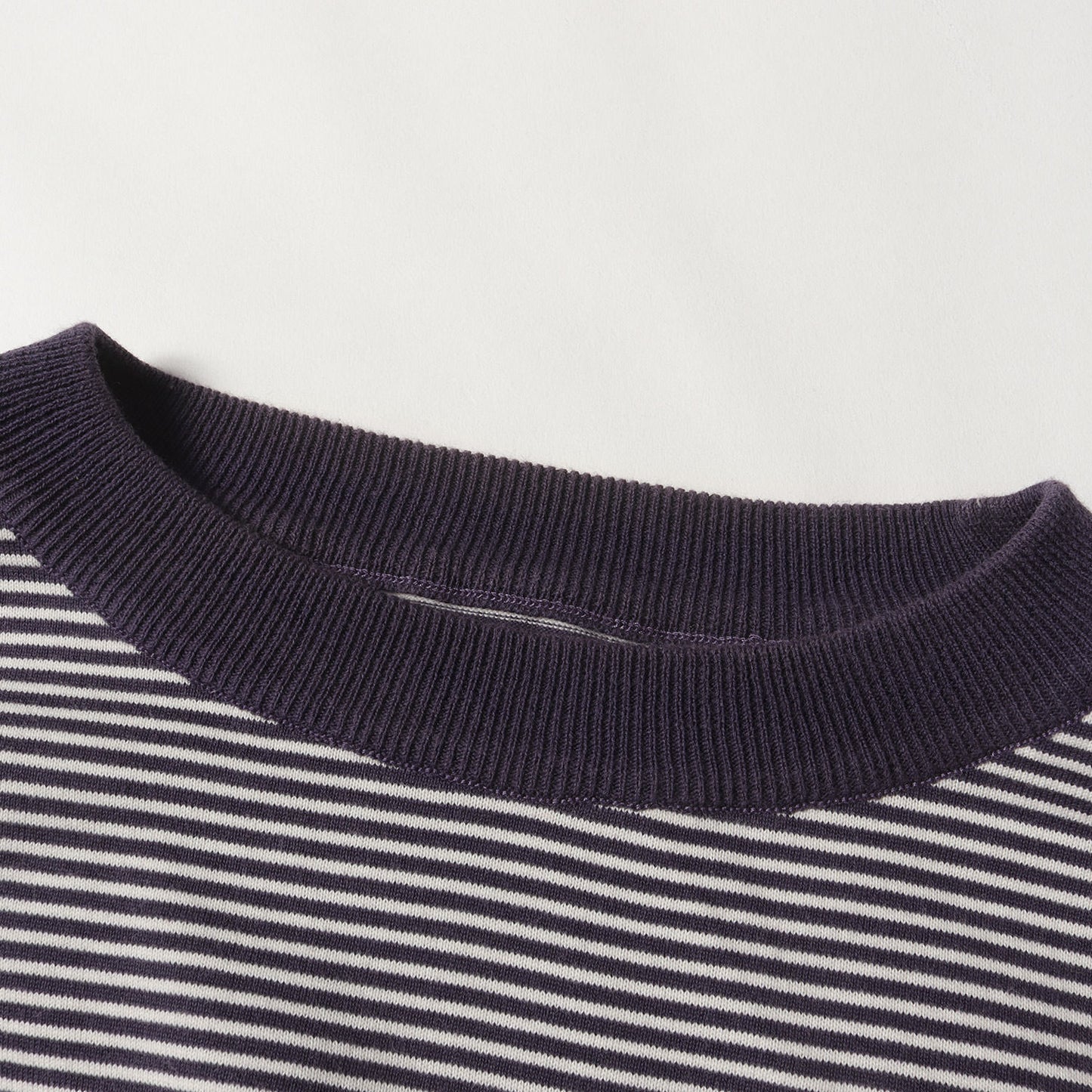 ボーダー コットン ニット ポケット Tシャツ (Crewneck Knit Pocket Tee KS22SKN02)