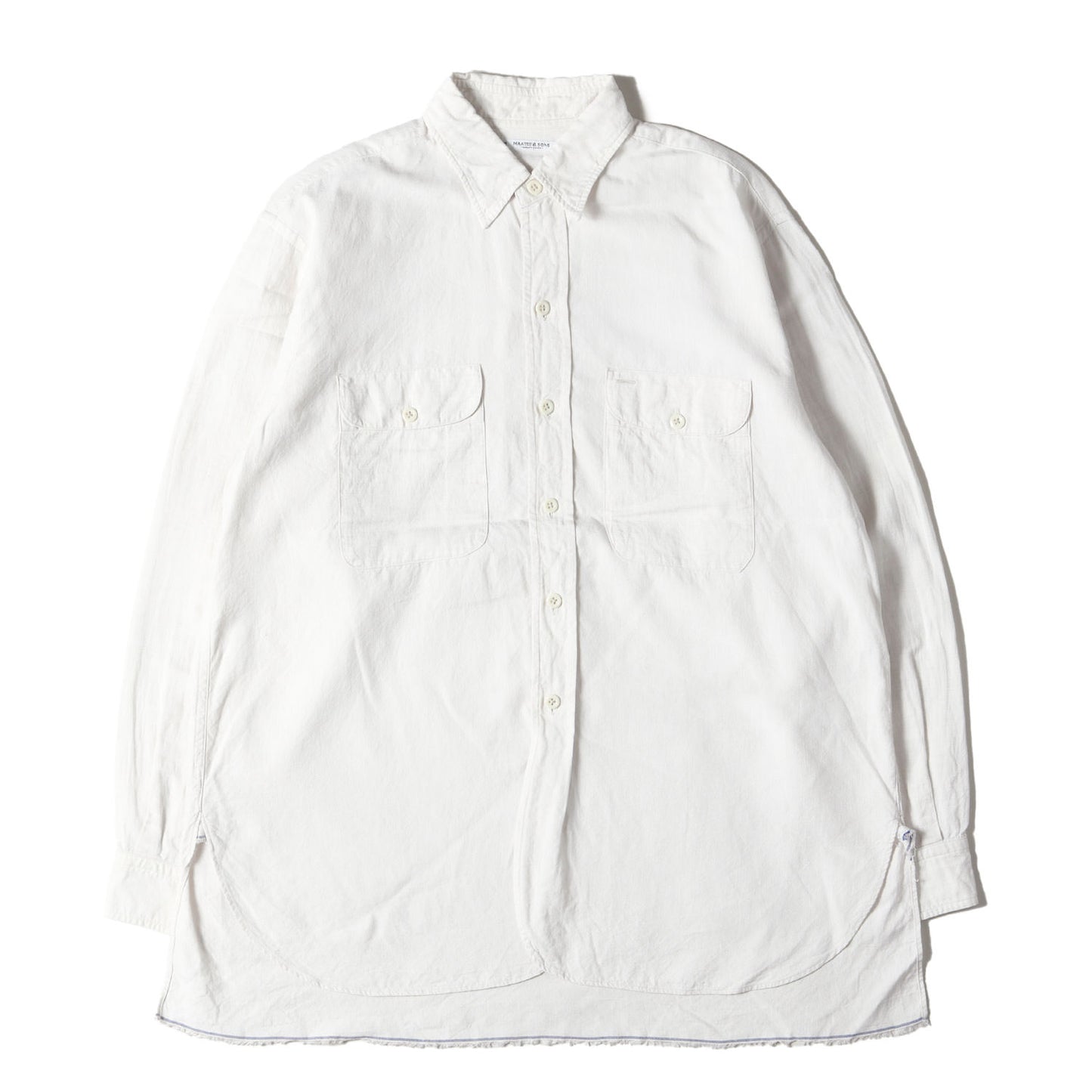 23SS 強撚 リネンコットン オックスフォード ワーク シャツ (LINEN OXFORD WORK SHIRTS MT3103-0604B) / MADE IN JAPAN