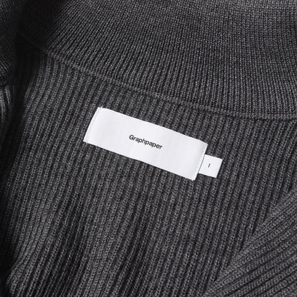 24AW ミドルゲージ ダブルジップ ドライバーズ ニット (High Density Drivers Knit GU243-80094B)