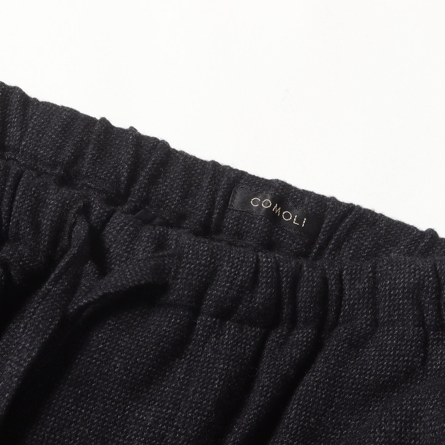 COMOLI (コモリ) 22AW リファインウール ドローストリング パンツ (W03