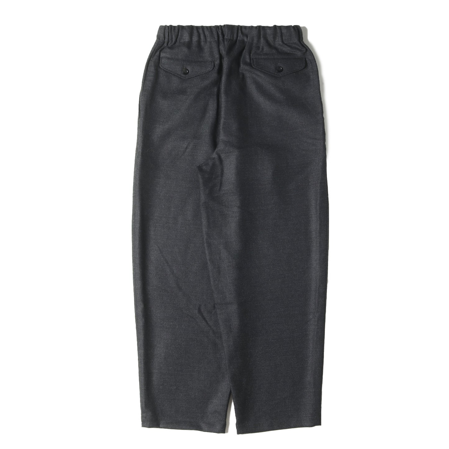 24AW コクーンフィット ウール ワイド イージー スラックス パンツ (2/32 WOOL SOFT FLANNEL COCOON WIDE EASY PANTS M24D11PT01C)